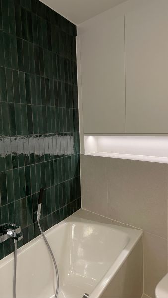 Badezimmer in Grün