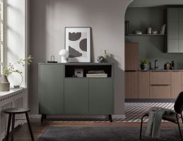 vegas gruen metallic linea walnuss natur sideboard online d1