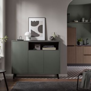 vegas gruen metallic linea walnuss natur sideboard online d1