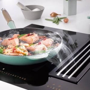 miele kochfeldabzug tischluefter twoinone kochfeld mit dunstabzug nach unten